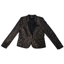 Ikks Jacket Black Golden Bronze