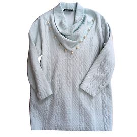 Túnica Sandro Verde con Perlas de Acrílico Verde