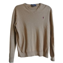 Polo Ralph Lauren-V neck sweater-Brown