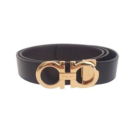 Salvatore Ferragamo-Men's belt-Black