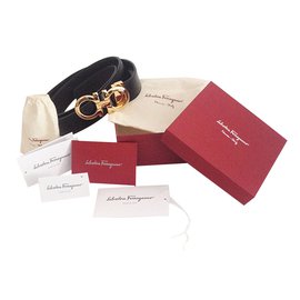 Salvatore Ferragamo-Men's belt-Black