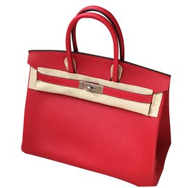 Hermès-Birkin 35-Rouge