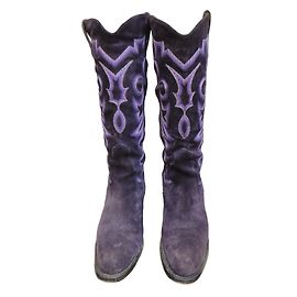 Botas Free Lance Queenie Roxas de Camurça 36 Roxo