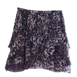 Isabel Marant Etoile-Skirts-Leopard print