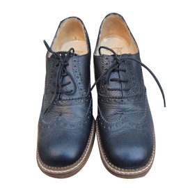 Colisee De Sacha Leather Derbies Black Black