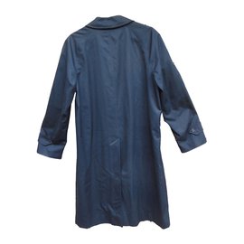 Burberry-Men Coats Outerwear-Navy blue