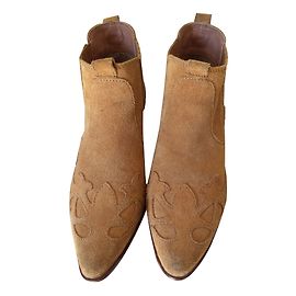 Zara Botines Caramelo