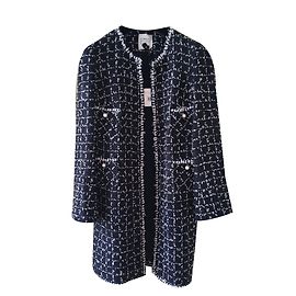 Edward Achour Coats, Outerwear Navy blue
