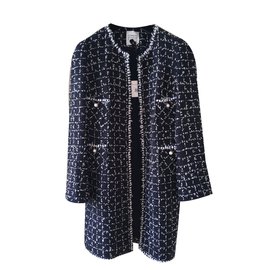 Edward Achour-Coats, Outerwear-Navy blue