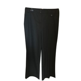 CAROLL Black Flared Elephant Paw Pants Black