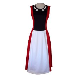 Love Moschino Vestidos Negro Blanco Roja