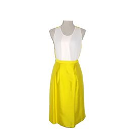 Completo gonna e top By Malene Birger bianco e giallo seta Bianco Giallo