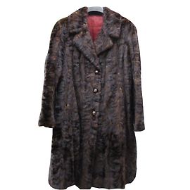 Autre Marque Manteau en fourrure de vison marron Marron