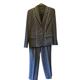 Autre Marque-completo pantalone-Blu navy