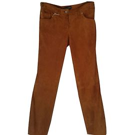 Dolce & Gabbana Wildlederhose Karamell Karamell