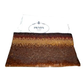Prada Clutch bag Brown