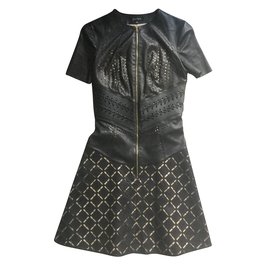 Jitrois Lederkleid Schwarz