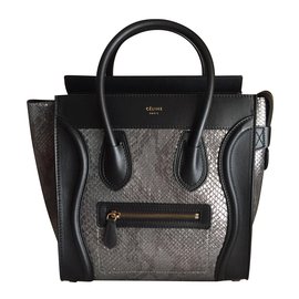 Céline-Micro luggage celine-Gris anthracite