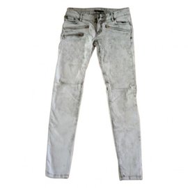 Jeans Maje Blancos de Algodón 38FR Blanco
