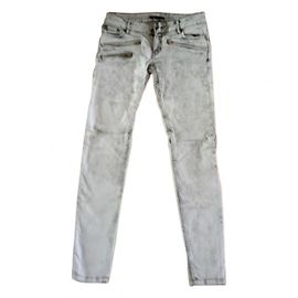 Maje White Cotton Jeans 38FR White
