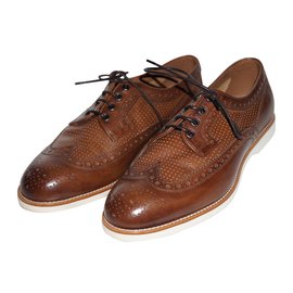 Santoni-Lace ups-Brown