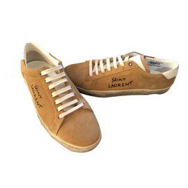 Saint Laurent-Sneakers-Caramel