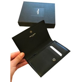 Saint Laurent-Wallets Small accessories-Black