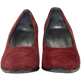 Autre Marque Parallele Red Deerskin Pumps 4.5UK Red