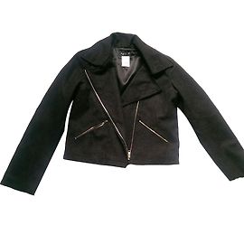 Chaqueta Agnès b. de lana de cordero gris Gris