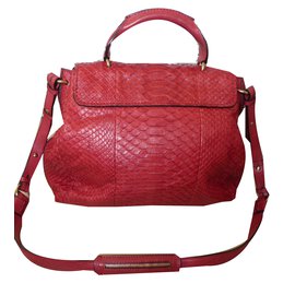 Chloé-Handbags-Dark red