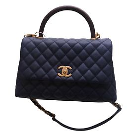 Chanel Sac à rabat Bleu