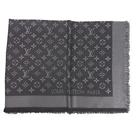 Louis Vuitton Schal Monogramm Glanz Schwarz Schwarz