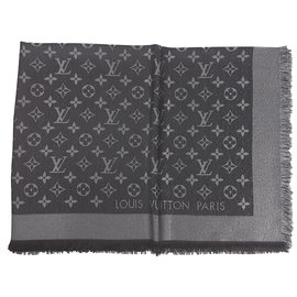Louis Vuitton Scialle Monogram Shine Black Nero