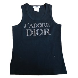 Christian Dior-Débardeur j'adore Dior-Noir