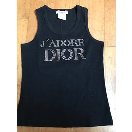 Christian Dior-Débardeur j'adore Dior-Noir