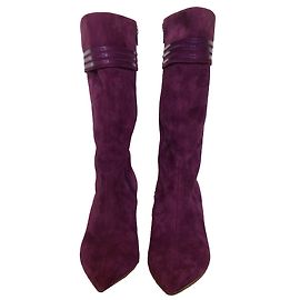 Botas Marc Jacobs de gamuza morada Púrpura
