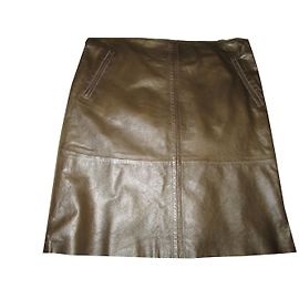 Weekend Max Mara Gonna di pelle Cachi