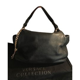 Versace-Handbag-Black