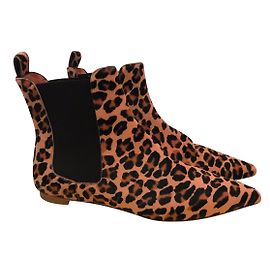 Twin Set Botas de tornozelo Estampa de leopardo