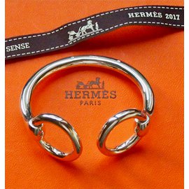 Hermès-Bracelet Hermès Osmose Argent 925-Argenté