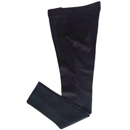 Saint Laurent-Pantaloni di lana neri-Nero