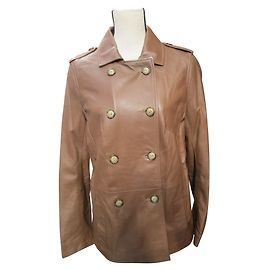 Autre Marque Devernois Lammlederjacke braun Braun