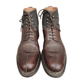 Heschung Botas Marrón oscuro