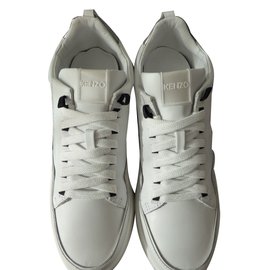 Kenzo-scarpe da ginnastica-Argento,Bianco