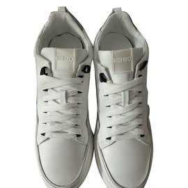 Kenzo tênis Prata Branco