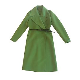 Abrigo con cinturón sportmax Verde