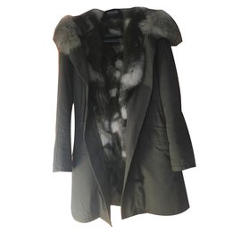 Yves Salomon-Coats, Outerwear-Khaki