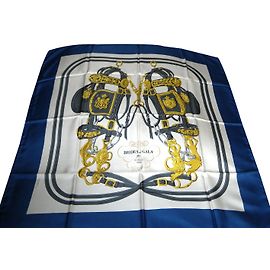 Hermès Silk scarves Blue Multiple colors