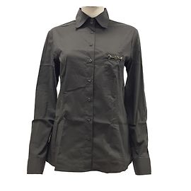 Camicia Trussardi Jeans in cotone grigio antracite Grigio antracite