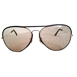 Ray-Ban occhiali da sole da aviatore Marrone